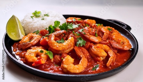 Spicy Shrimp with Rice and Lime