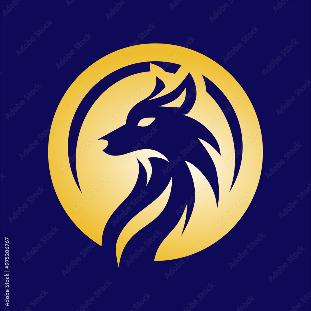 a logo with a wolf on it that says the wolf . a logo with a wolf on it that says the wolf .