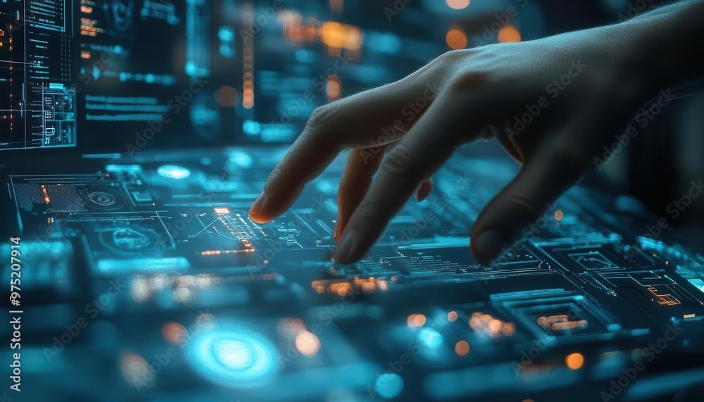 Business innovation with a team developing new products, tech-driven office, futuristic style, high detail Business innovation with a team developing new products, tech-driven office, futuristic style, high detail