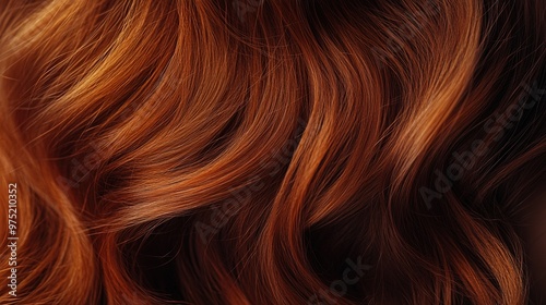 A close-up of red hair with a rich, wavy texture, showcasing the beauty and diversity in different shades of copper