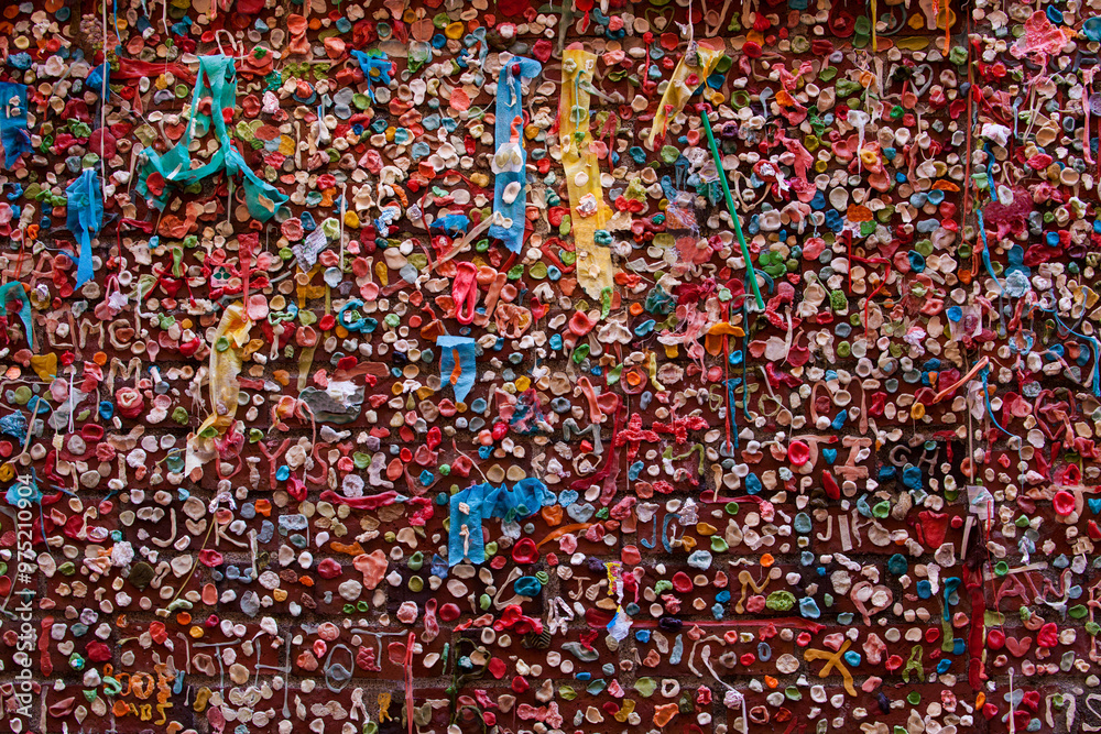 Abstract collection of colorful wads of chewing gum on a Gum Wall in Seattle, WA
Abstract collection of colorful wads of chewing gum on a Gum Wall in Seattle, WA