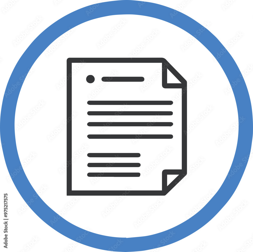 Document file icon, text document and document management image Document file icon, text document and document management image