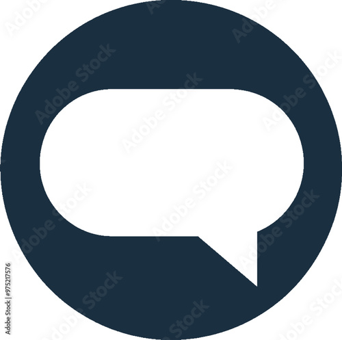 Speech bubble icon, message and chat communication image