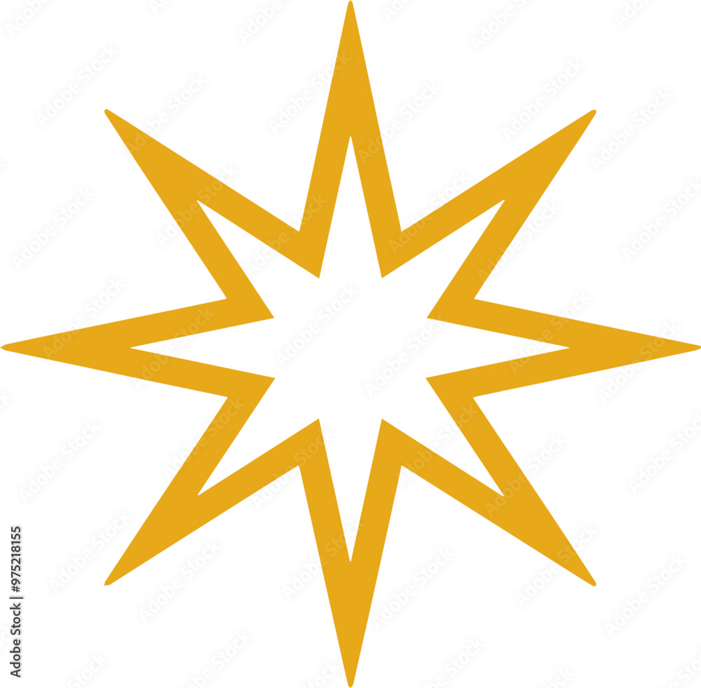 Simple design icon in star shape Simple design icon in star shape