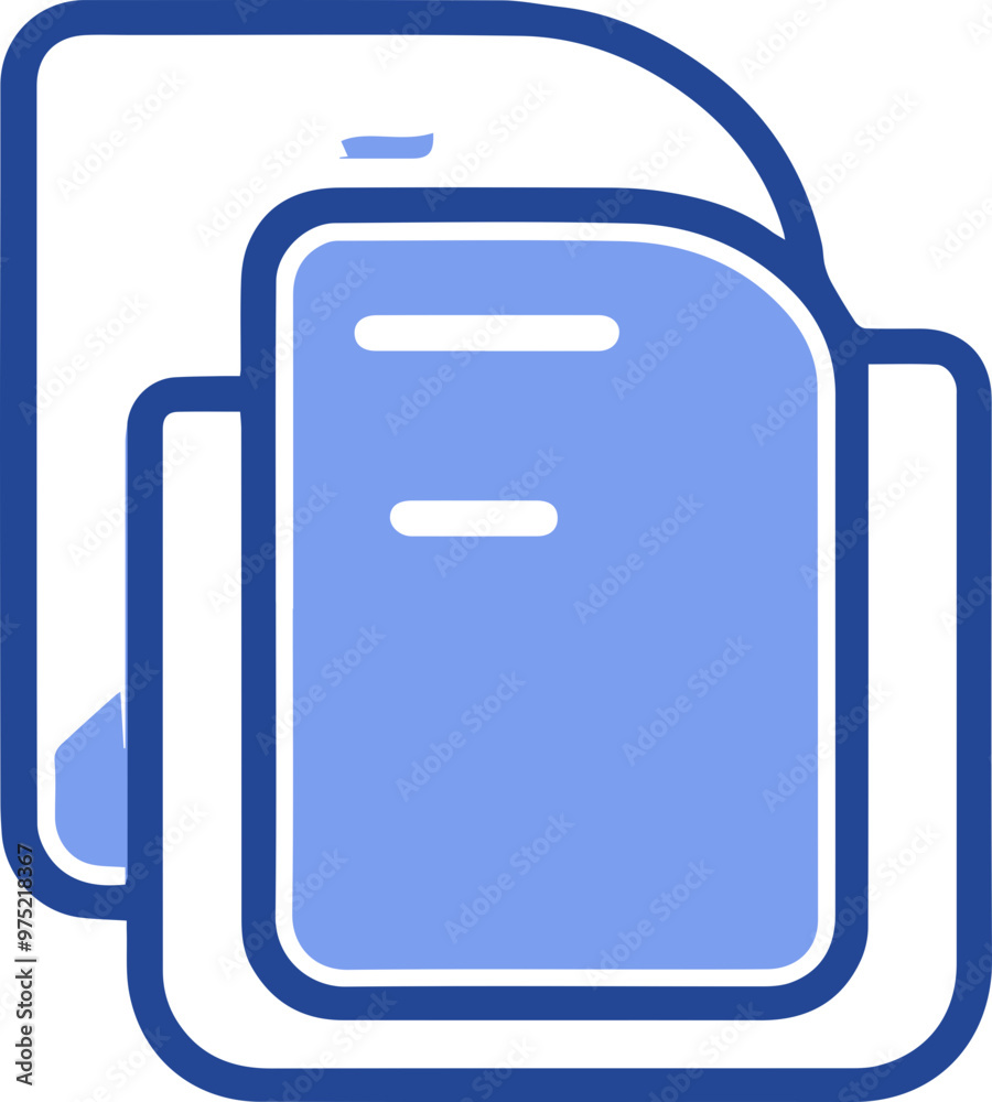 Document overlapping icon, file management and document work image Document overlapping icon, file management and document work image