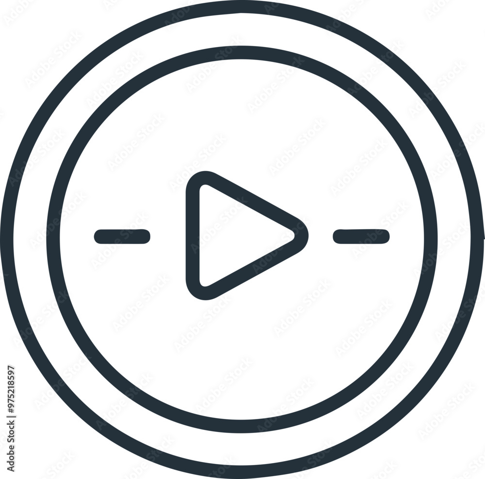Simple icon design representing play button Simple icon design representing play button
