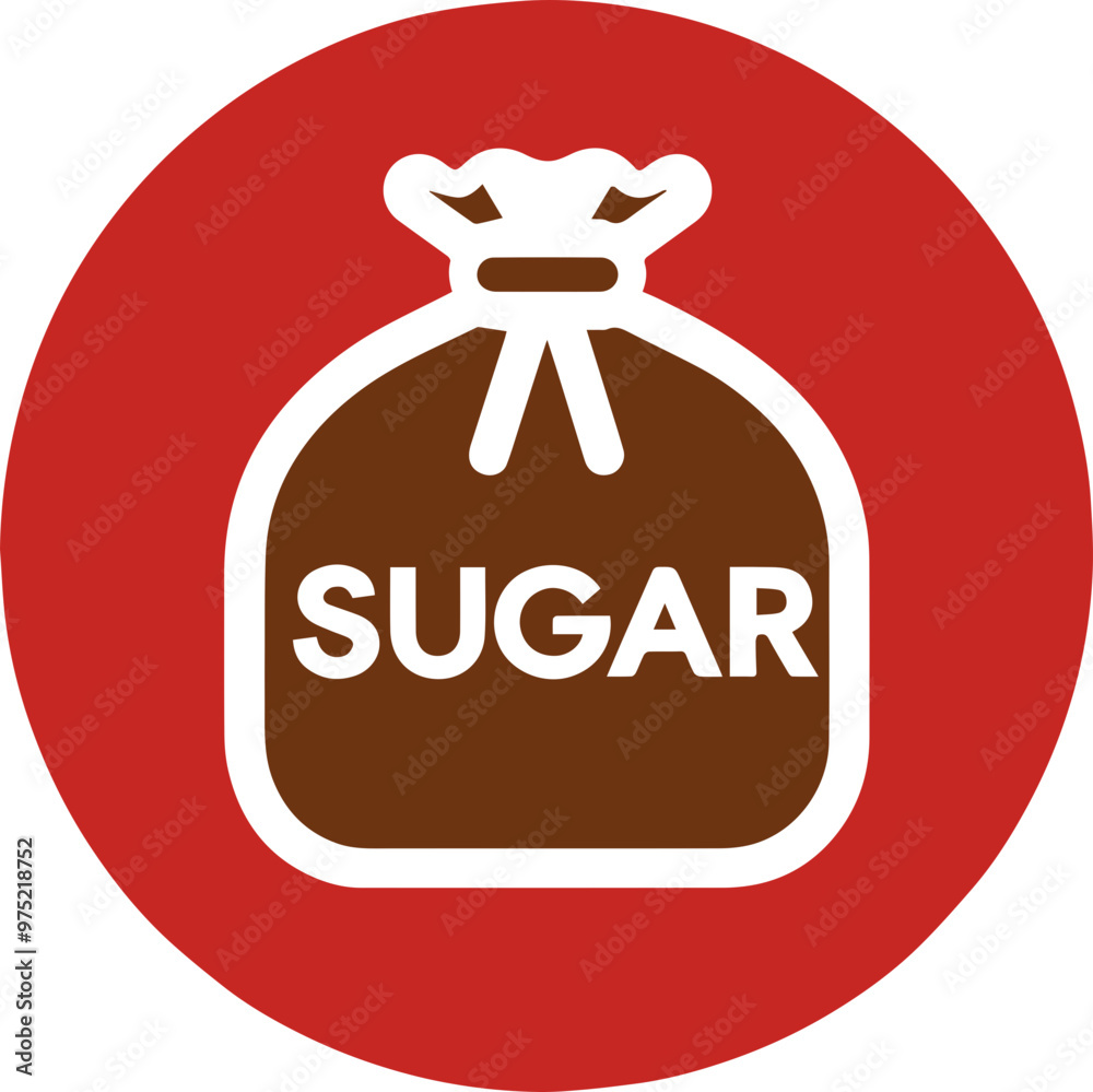 Sugar packaging icon, food ingredients, sugar, cooking ingredients, food sign Sugar packaging icon, food ingredients, sugar, cooking ingredients, food sign