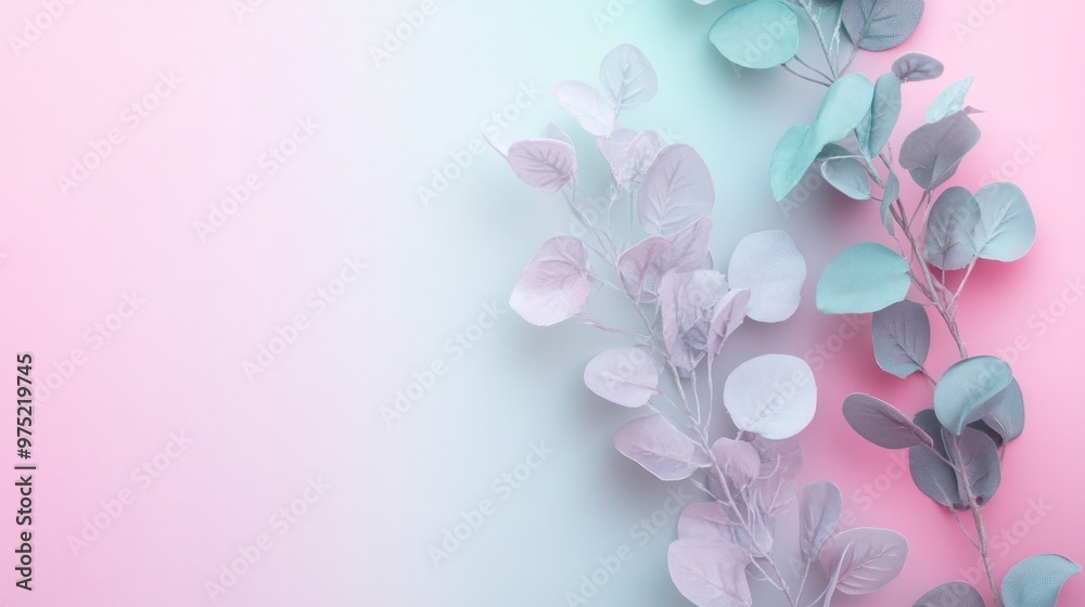 Gentle pastel gradients merging pink, lavender, and mint green, giving a serene and ethereal feel Gentle pastel gradients merging pink, lavender, and mint green, giving a serene and ethereal feel