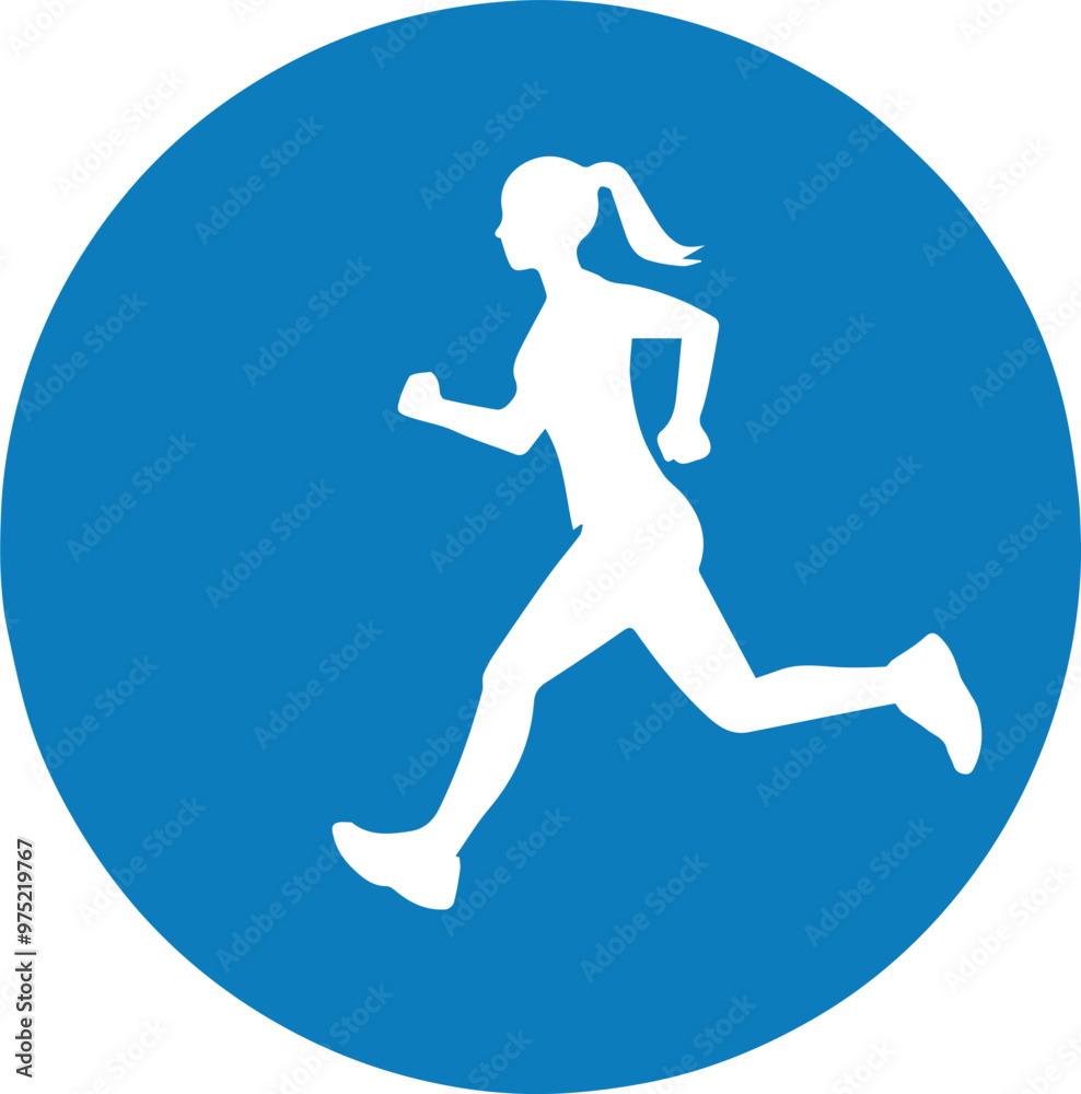 Exercise icon image representing running Exercise icon image representing running