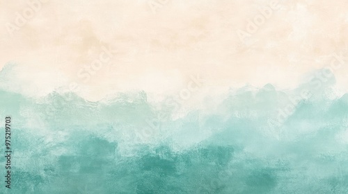 Gentle gradient with shades of seafoam green and soft sandy beige, evoking a coastal vibe