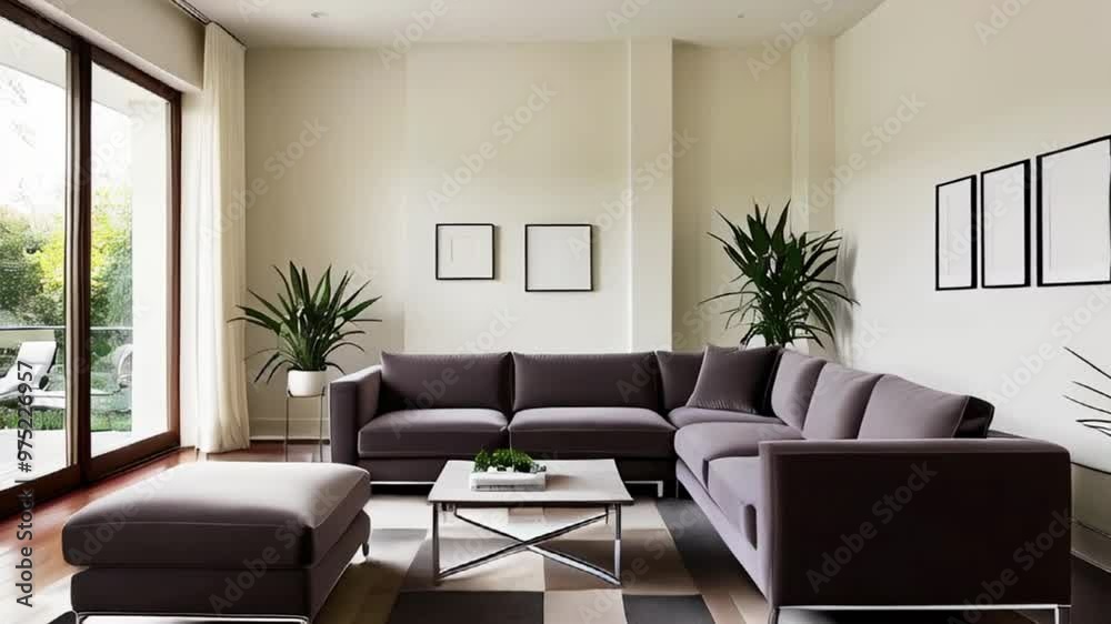 Step into a sleek, modern living room where floor-to-ceiling windows bathe the space in a warm, natural light, highlighting the polished, dark-wood floors and amplifying the sense of airiness. Step into a sleek, modern living room where floor-to-ceiling windows bathe the space in a warm, natural light, highlighting the polished, dark-wood floors and amplifying the sense of airiness.