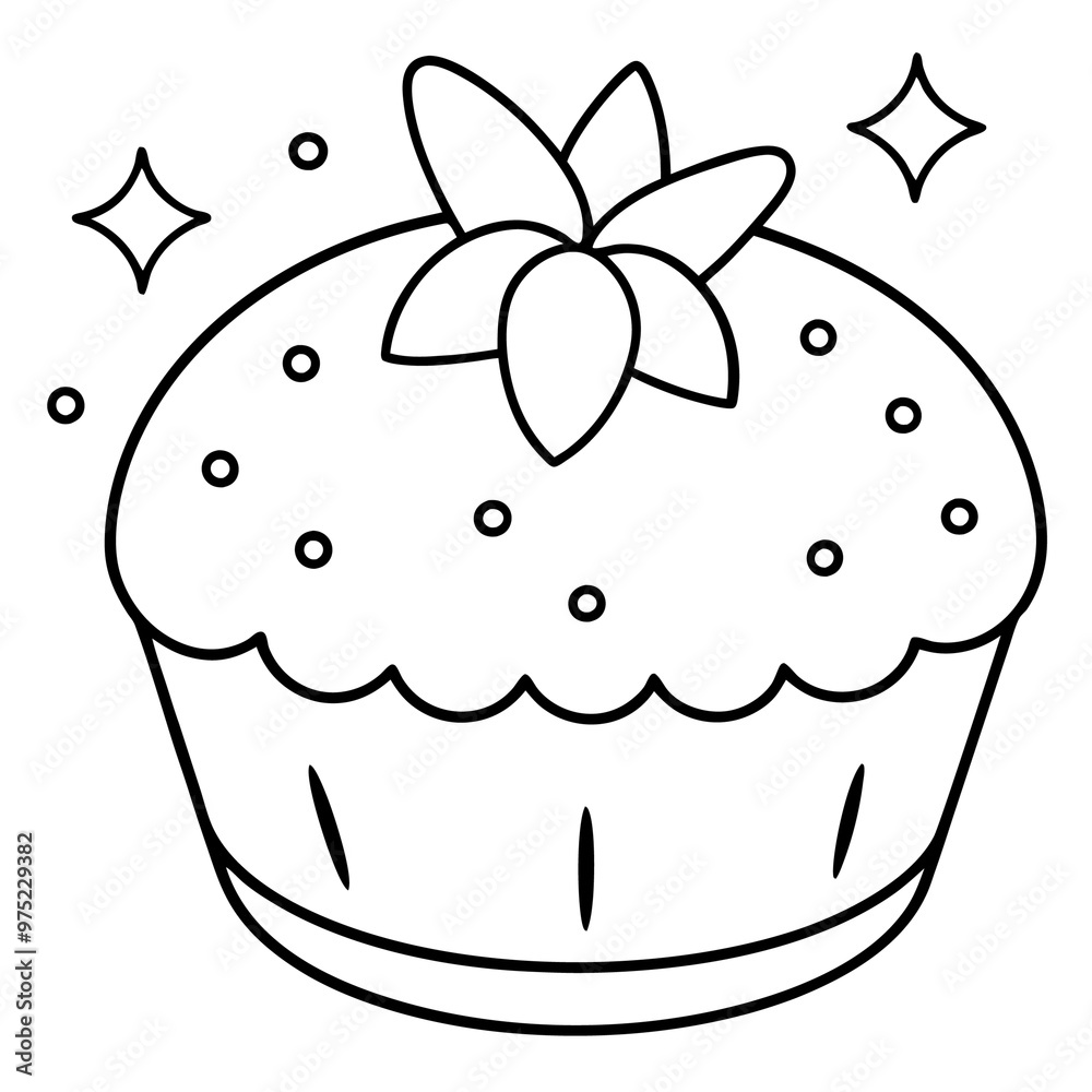 whimsical food outline coloring book page line art drawing whimsical food outline coloring book page line art drawing