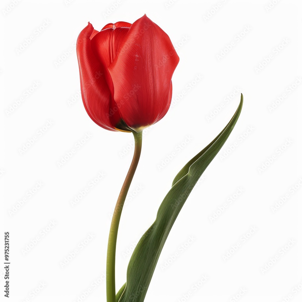 red tulip in full bloom red tulip in full bloom