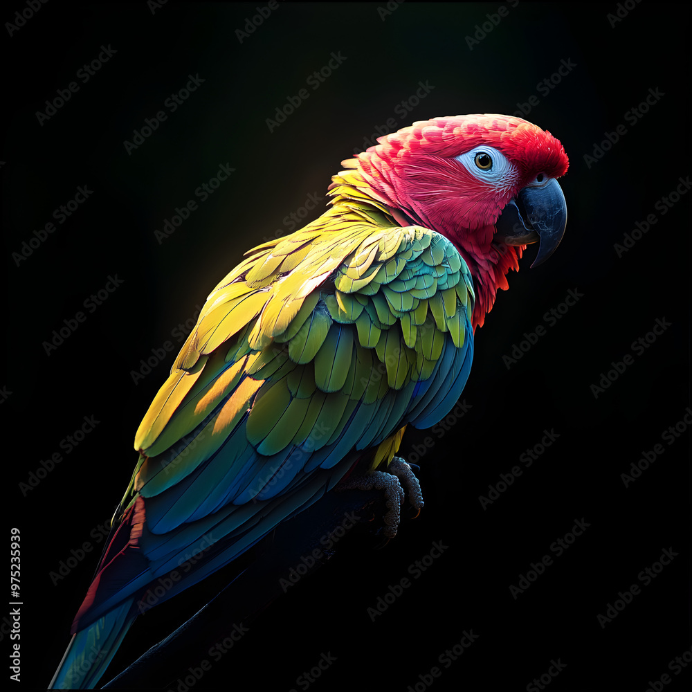 Fototapeta premium red and yellow macaw