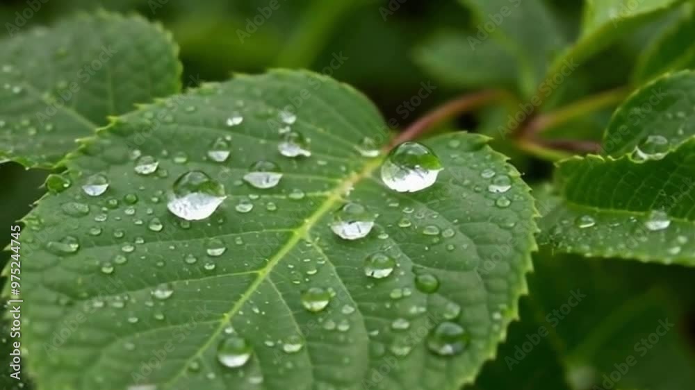 a leaf that releases water or dew in the morning with the texture of the leaf in the morning a leaf that releases water or dew in the morning with the texture of the leaf in the morning