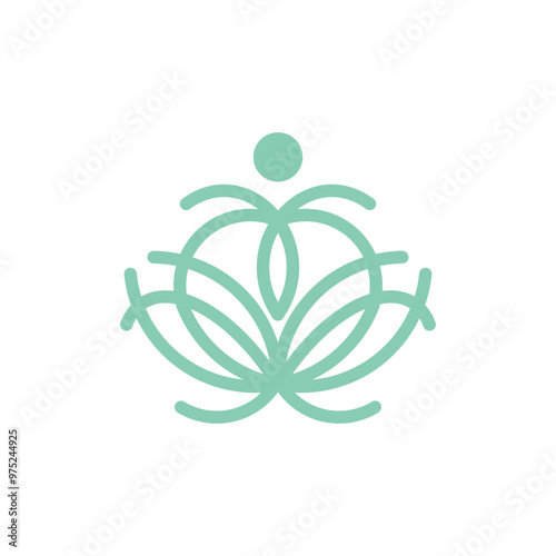 human therapy logo design template