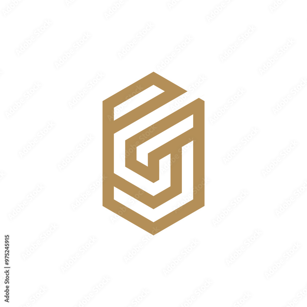 letter G luxury monogram logo design template letter G luxury monogram logo design template