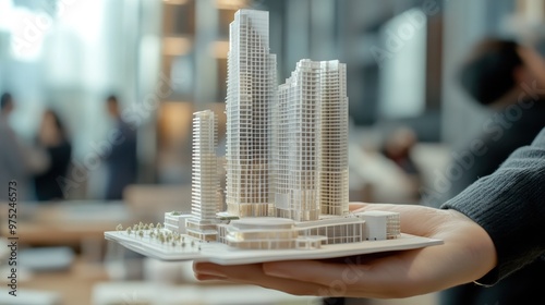 Architectural Model in Hand photo