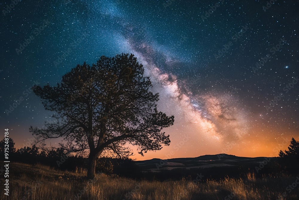 Fototapeta premium Photo Landscape astronomy outdoors nature