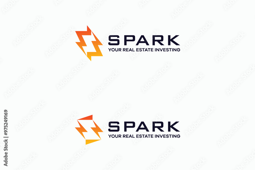 letter S with spark logo design template letter S with spark logo design template