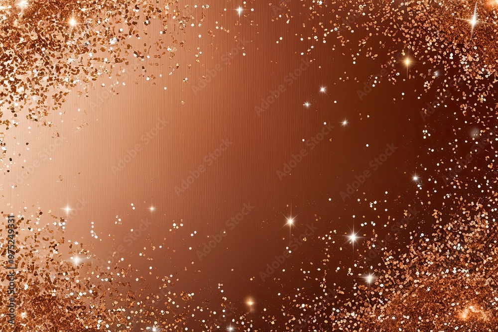 Radiant Bronze Texture with Glittering Shine and Colorful Confetti Effects Radiant Bronze Texture with Glittering Shine and Colorful Confetti Effects