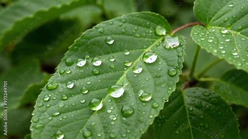 a leaf that releases water or dew in the morning with the texture of the leaf in the morning a leaf that releases water or dew in the morning with the texture of the leaf in the morning