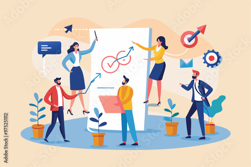 Strategic planning, plan to overcome difficulty or obstacle to reach goal or target, team brainstorm or competitor analysis