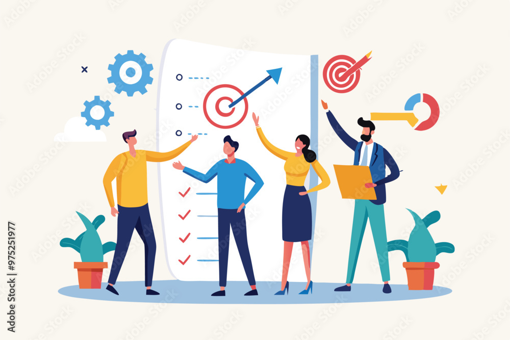 Strategic planning, plan to overcome difficulty or obstacle to reach goal or target, team brainstorm or competitor analysis