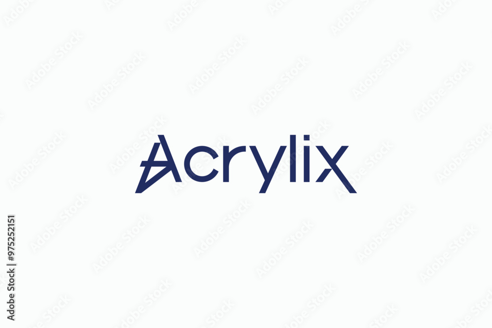 acrylix letter mark logo design template acrylix letter mark logo design template