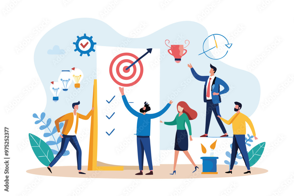 Strategic planning, plan to overcome difficulty or obstacle to reach goal or target, team brainstorm or competitor analysis Strategic planning, plan to overcome difficulty or obstacle to reach goal or target, team brainstorm or competitor analysis