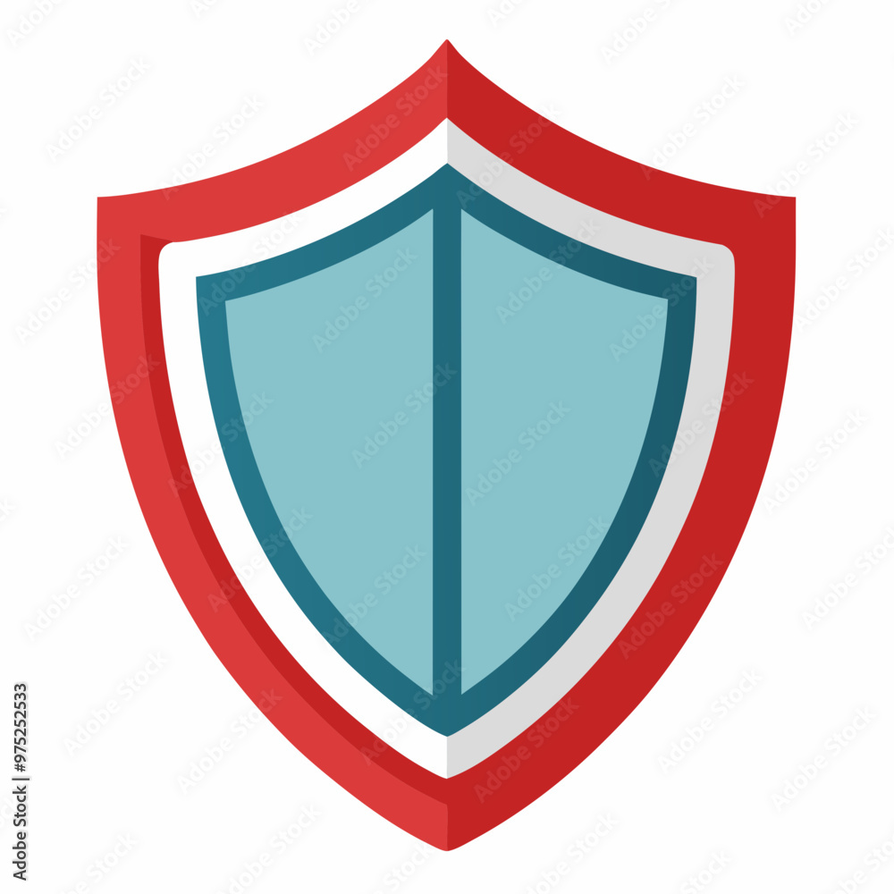 Shields vector on white backgroun Shields vector on white backgroun