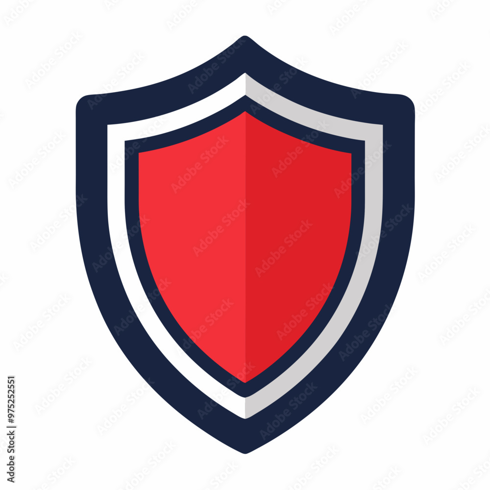 Shields vector on white backgroun Shields vector on white backgroun