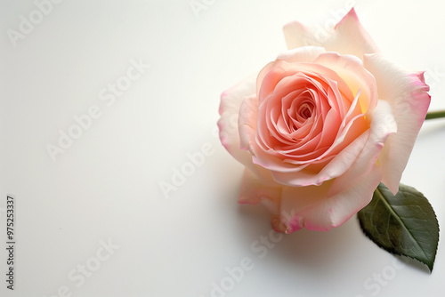 Wallpaper Mural Single Rose on Clean Solid Background Torontodigital.ca