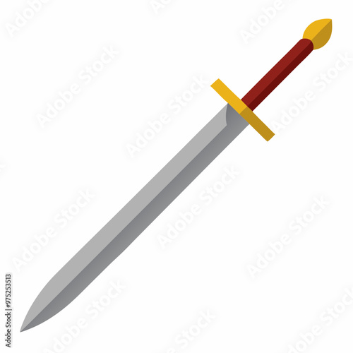 Swordson vector on white background