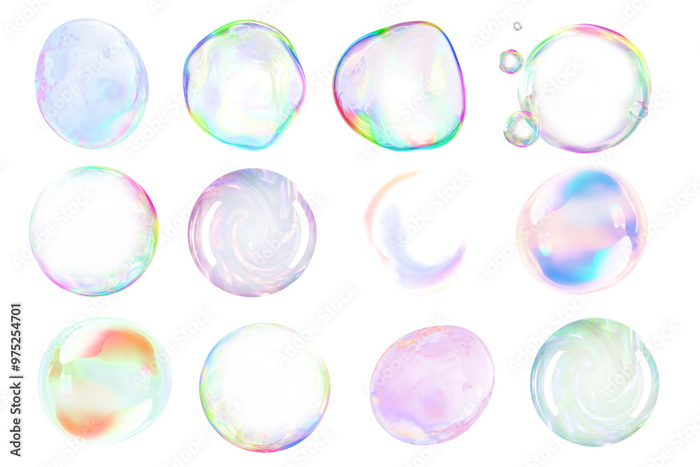 Bubble effects png cut out set Bubble effects png cut out set