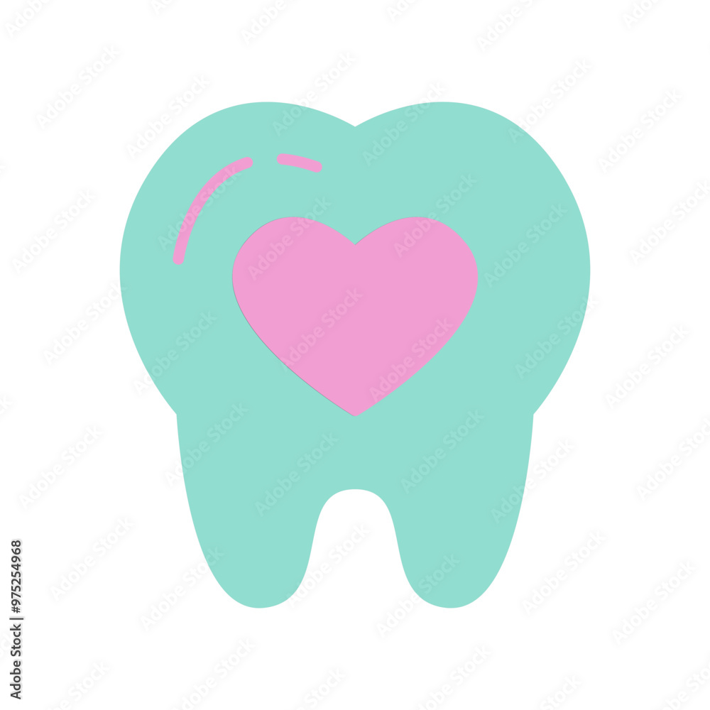 tooth with heart tooth with heart
