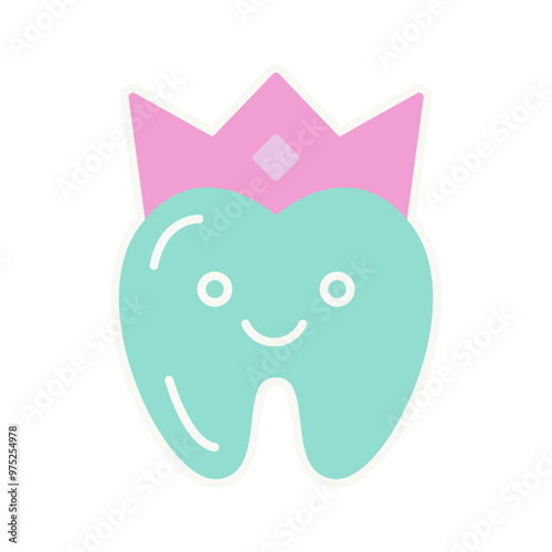 tooth with crown