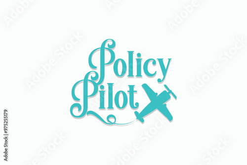 policy pilot logo design template