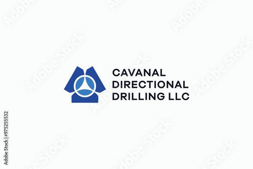 modern directional drilling logo design template