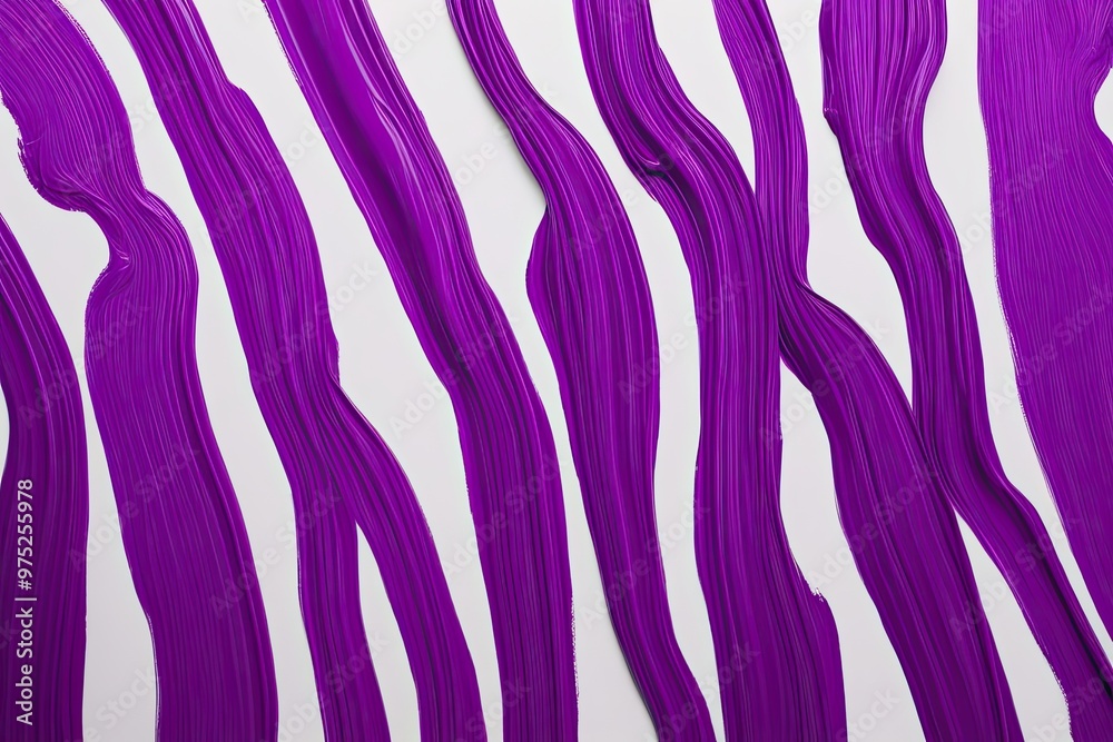 Deep Purple Paint Stroke Texture on White Canvas Background Deep Purple Paint Stroke Texture on White Canvas Background