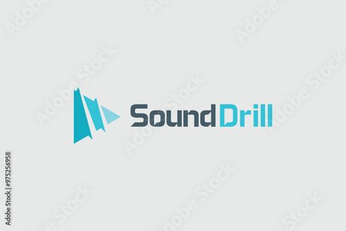 sound equalizer logo design template