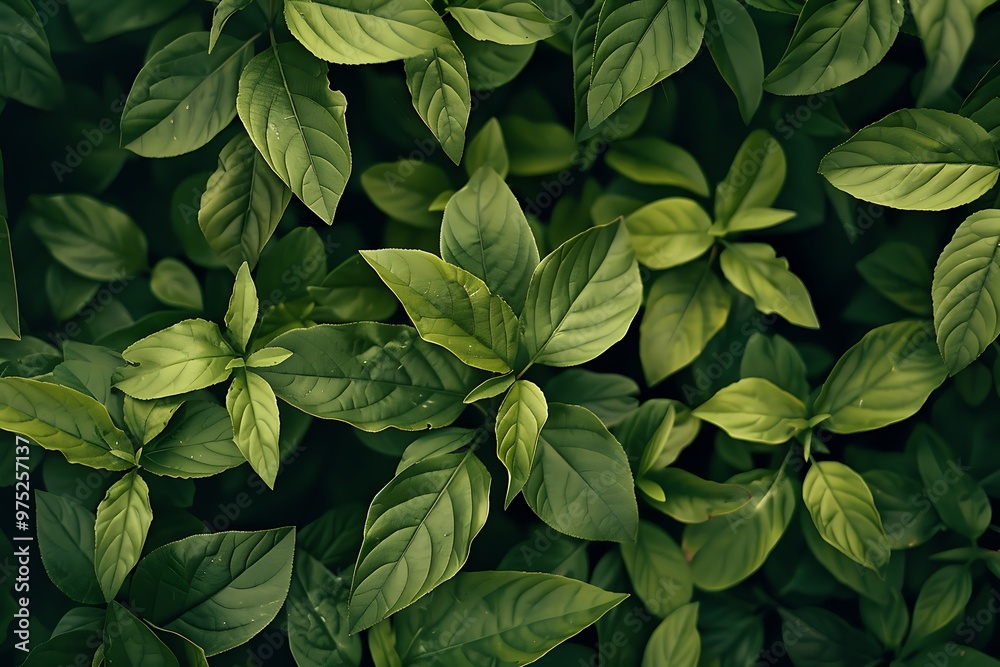 Close up shot of leafy green plants