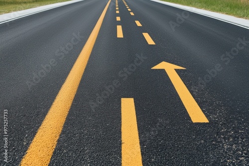 Wallpaper Mural An Asphalt Road Symbolizing Motivation and Forward Movement Towards Success and Growth Torontodigital.ca