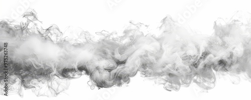 Abstract Smoke Swirls - Bla...