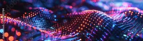 Abstract Wavy Surface with ...
