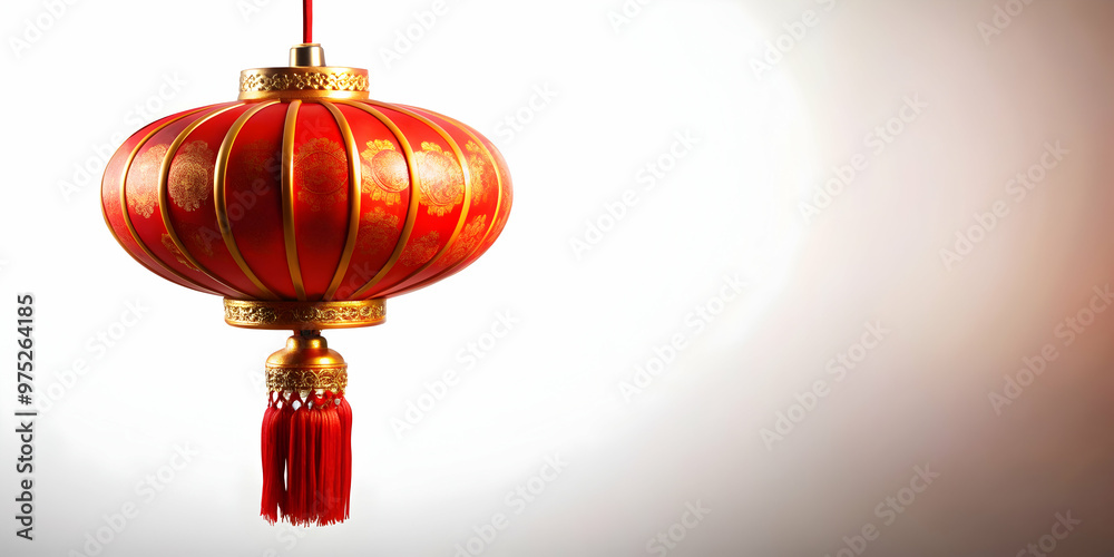 Traditional Chinese red lantern ornament isolated on background, Chinese, traditional, red, lantern, ornament Traditional Chinese red lantern ornament isolated on background, Chinese, traditional, red, lantern, ornament