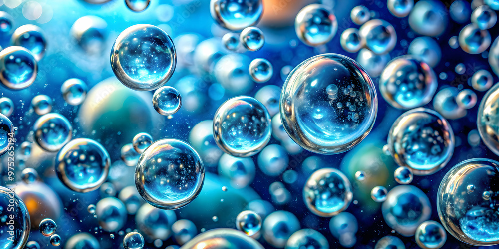 Macro oxygen bubbles floating in water with blurred background, ecology, environment, nature, bubble, underwater, purity Macro oxygen bubbles floating in water with blurred background, ecology, environment, nature, bubble, underwater, purity