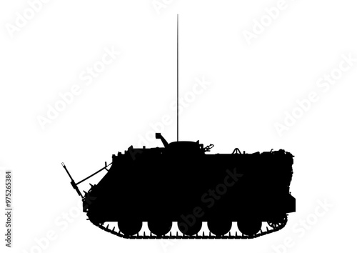 M113装甲兵員輸送車 M113 armored personnel carrier 左側面 フロントパネル