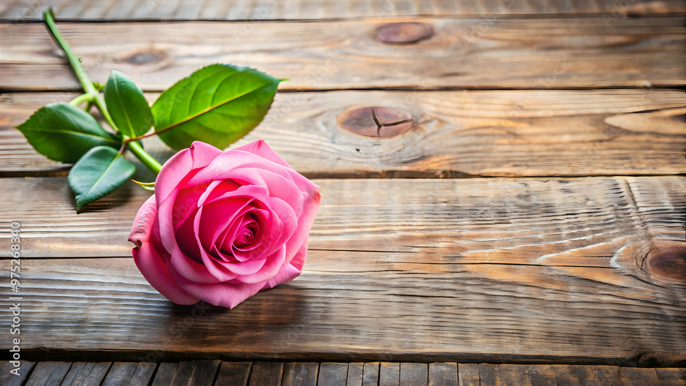 Pink rose resting on a rustic wooden table, floral, romantic, elegant, vintage, petals, blossom, bloom, natural, beauty Pink rose resting on a rustic wooden table, floral, romantic, elegant, vintage, petals, blossom, bloom, natural, beauty