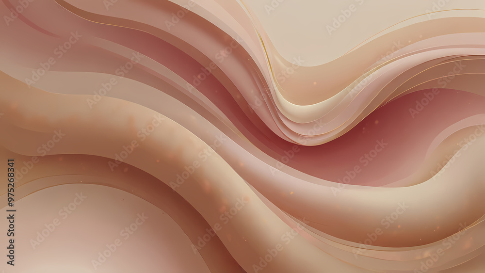 soothing abstract illustration with flowing gradients in warm beige, soft rose, and subtle gold soothing abstract illustration with flowing gradients in warm beige, soft rose, and subtle gold